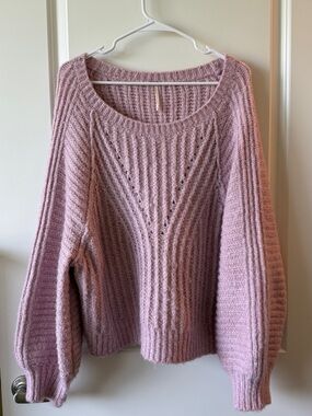 Lavender Free People Sweater